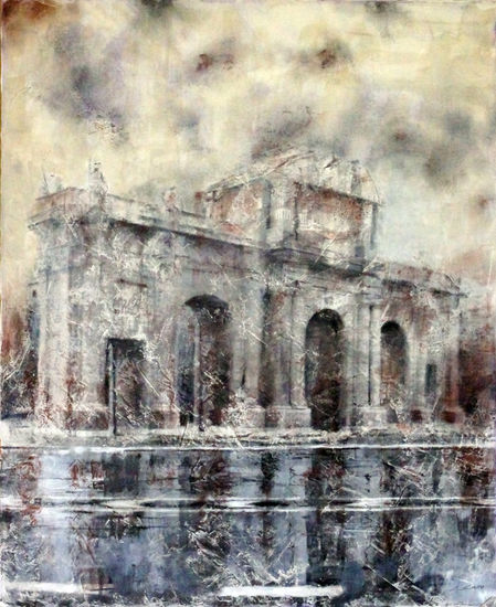 Puerta de Alcalá Mixed media Canvas Landscaping