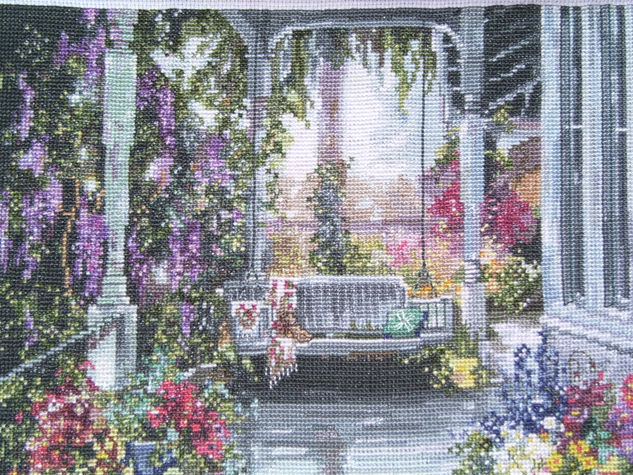 Cuadro punto de cruz - Brenda's Porch Others Textile Landscaping