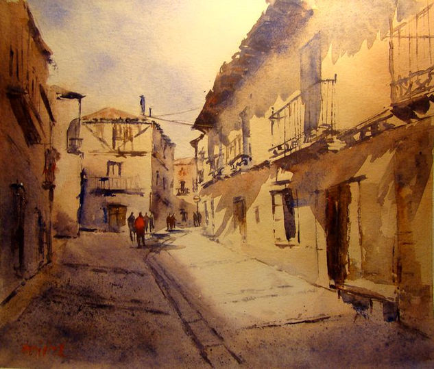 pedraza Acuarela Papel Paisaje