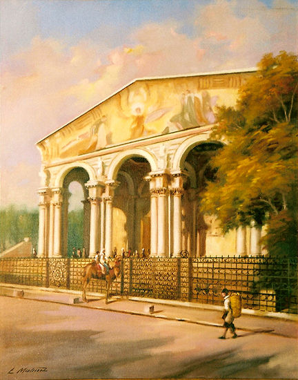 Basílica de Getsemaní Oil Panel Landscaping