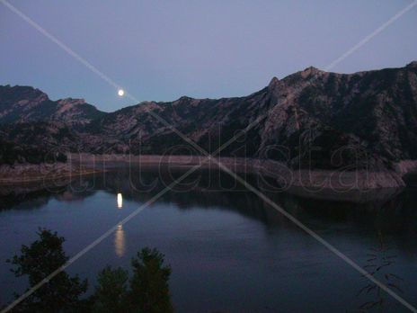 Reflejo luna en...