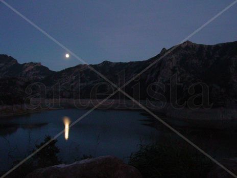 Reflejo luna en...