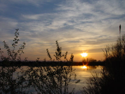 Atardecer embalse...