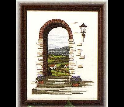 Cuadro punto de cruz - Ventana 3