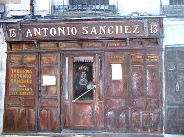 Taberna Antonio Sanchez Óleo Lienzo Paisaje