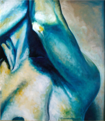 Del Color del Mar Oil Canvas Nude Paintings