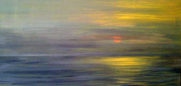 Beyond the clouds Acrylic Panel Marine Painting