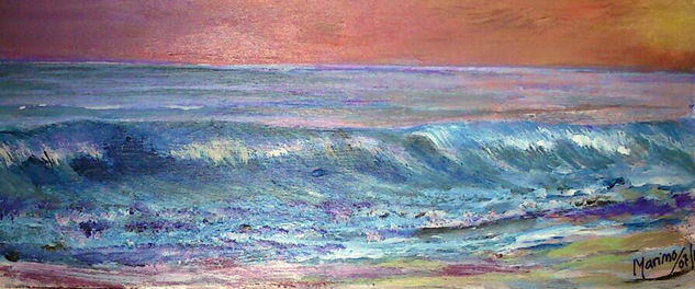 Playa de Trafalgar Acrylic Panel Marine Painting