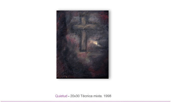 quietud Media Mixta Tela Figura