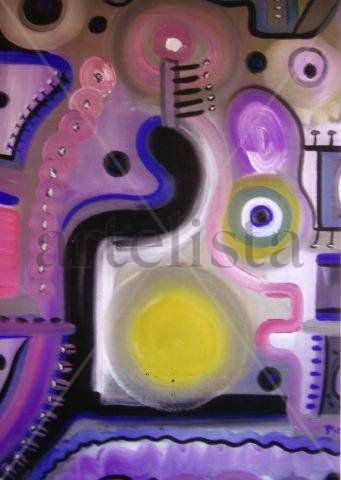 CIRCULO AMARILLO Oil Canvas Landscaping