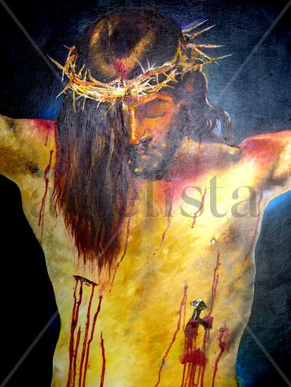 JESUS Oil Canvas Portrait