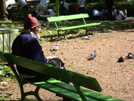 Habló con las palomas