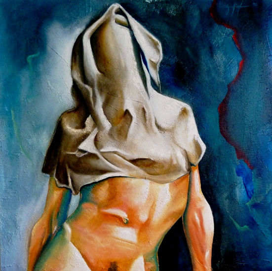 tortura Oil Canvas Figure Painting