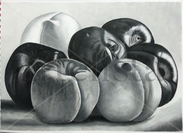 Frutas Oil Paper Still Life Paintings