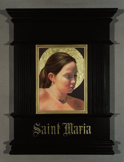 SAINT MARIA Pastel Tabla Retrato