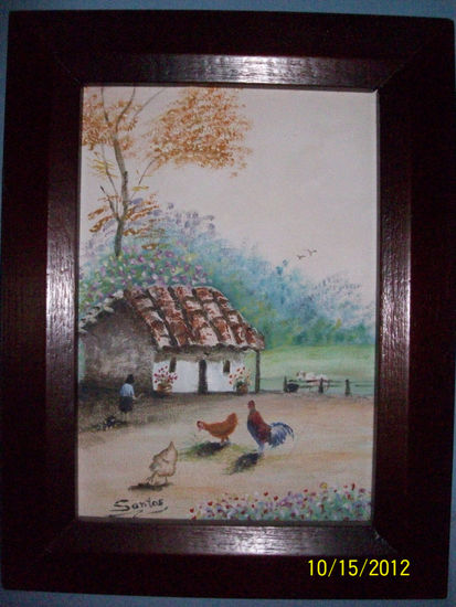 la tia Antonia Oil Canvas Landscaping