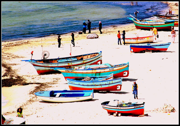 La playa de Túnez bañada por el mediterráneo Travel Color (Digital)