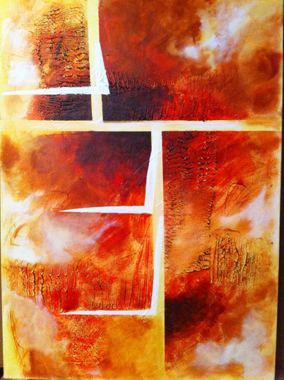 fuego abstracto Acrylic Canvas Others