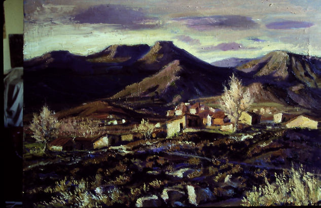 la aldea Oil Canvas Landscaping