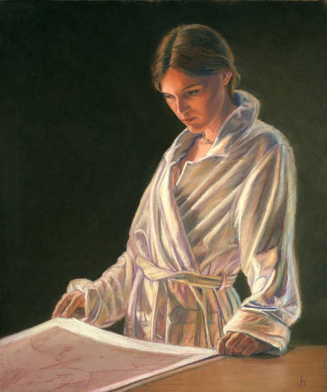 Fawn in robe