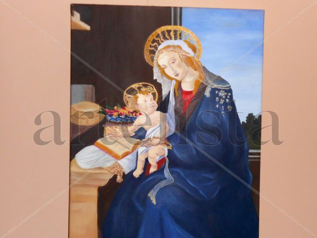 madonna del libro Óleo Tela Otros