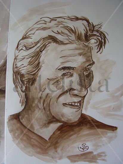 Richard Gere Acrílico Papel Retrato