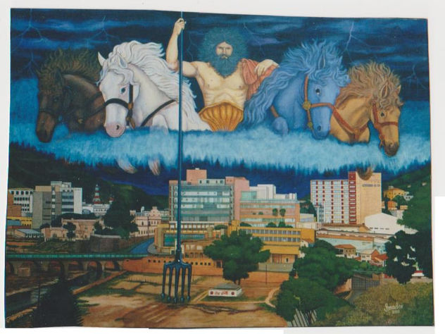 El Huracan Mitch sobre Tegucigalpa