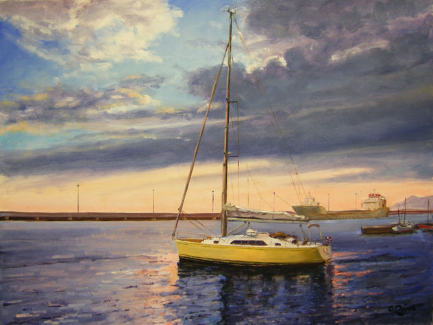 Velero en Palamós
