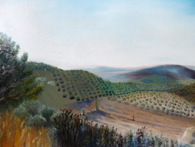 Villa nueva del Rosario. Oil Panel Landscaping