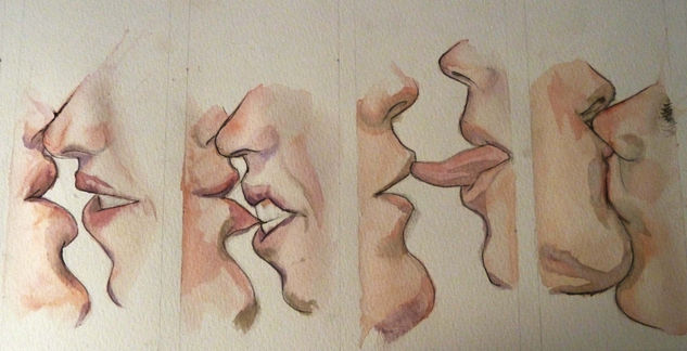 Besar. Watercolour Paper Figure Painting