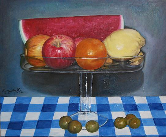 BODEGÓN DE FRUTAS Oil Canvas Still Life Paintings