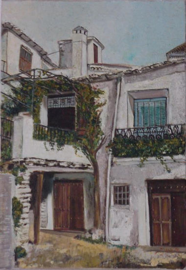 Las Alpujarras (La azotea) Oil Canvas Landscaping