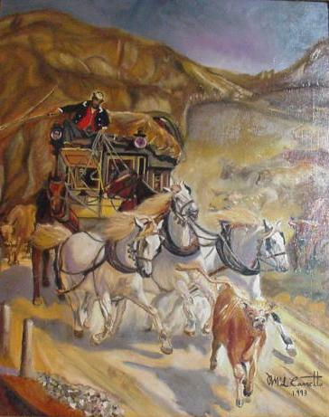 Caballos Suizos Oil Canvas Landscaping