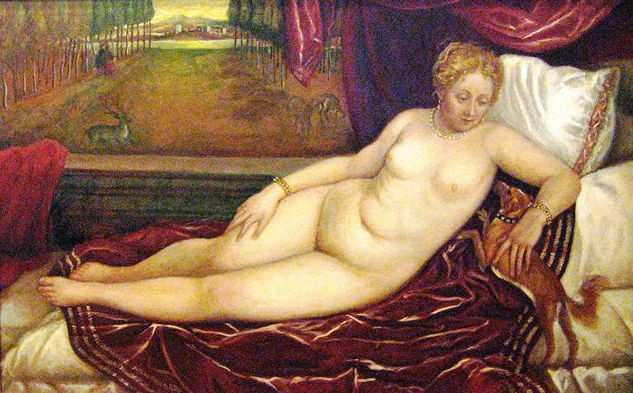 Venus Óleo Lienzo Desnudos