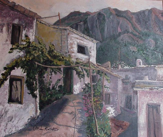 Casa de Cazorla (La Parra) Óleo Lienzo Paisaje