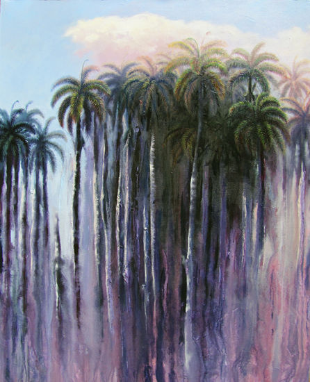 Sublimación de palmeras Acrylic Canvas Landscaping