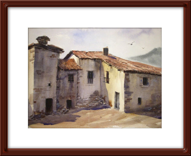 casas en ruinas Watercolour Paper Landscaping