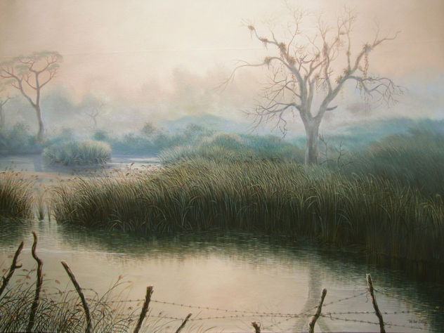 Amanecer con laguna