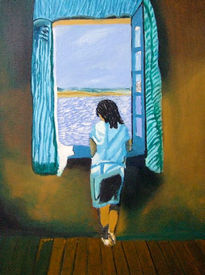 Mujer en la ventana