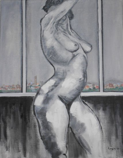 VENUS EN LA CIUDAD - 10 Acrylic Canvas Nude Paintings