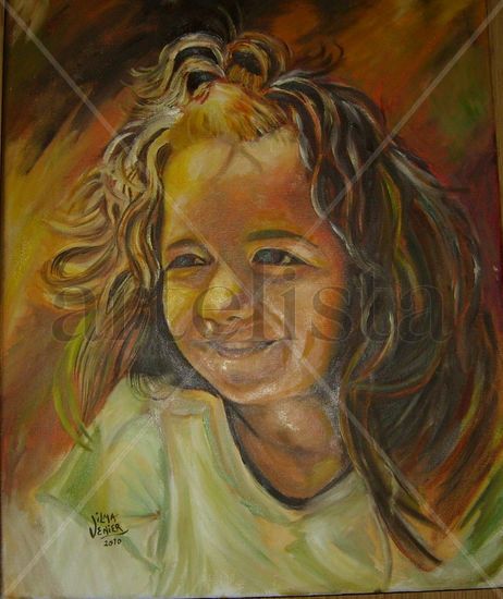 Wendy Oil Canvas Portrait