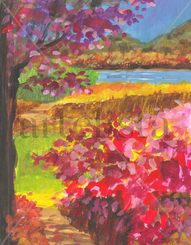 flores en otoño