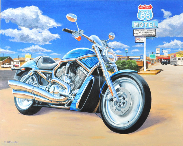 HARLEY_DAVIDSON_V-ROD_2002 Acrílico Lienzo Otros