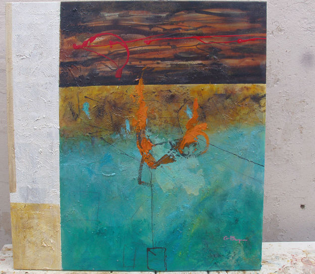 abstracto en turquesa