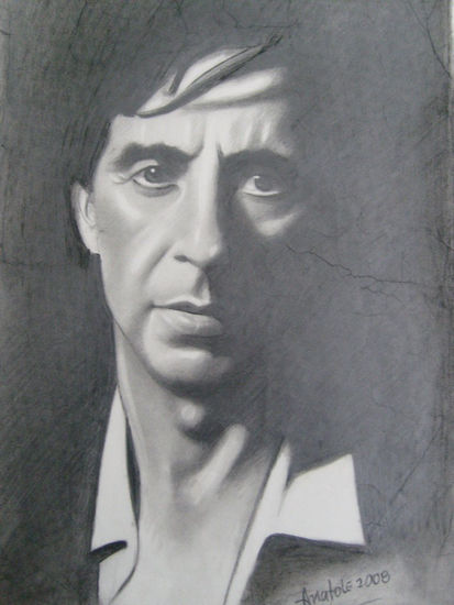 retrato Grafito Cartulina Otros