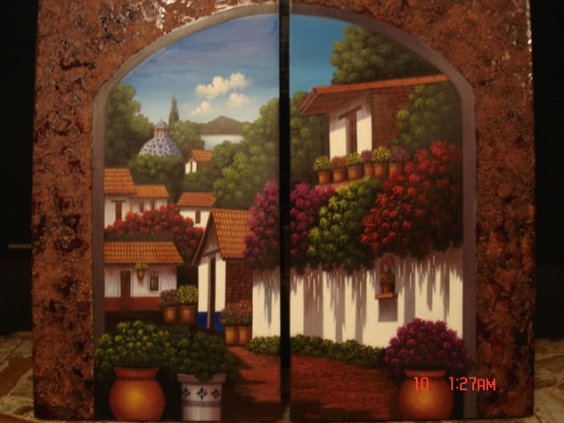 Valle de Bravo Oil Canvas Landscaping