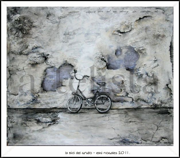 la bici del grullo Acrílico Lienzo Paisaje