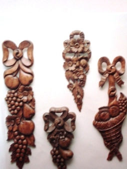 colgantes florales decorativos Wood Figurative