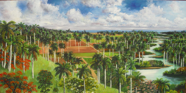 Serie :Valle de Ymuri Cuba Oil Canvas Landscaping