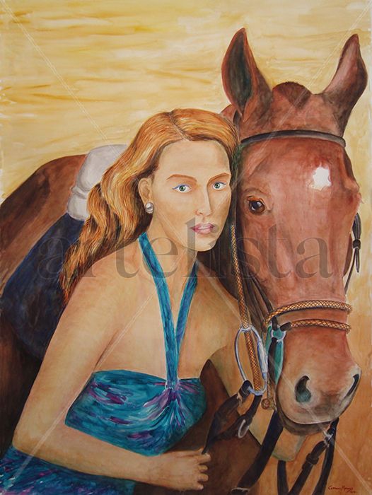 Mujer y caballo
